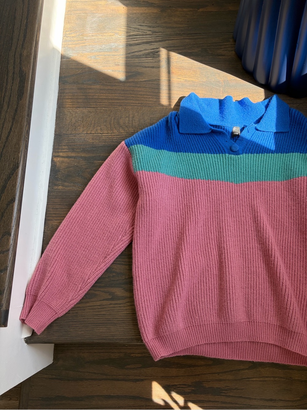 Cider collared multi color sweater - Women’s size Large - Picture 2 of 4